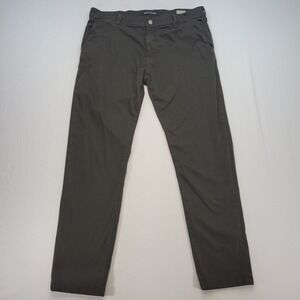 Mavi Johnny Slim Leg Pants Mens 38x32 Green Chino Cotton Stretch Casual